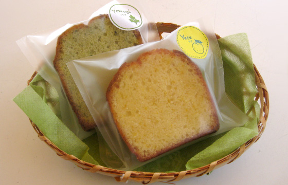 パウンドケーキ (ゆず・よもぎ)