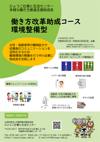 多様な働き方推進支援助成金 働き方改革助成コース 環境整備型